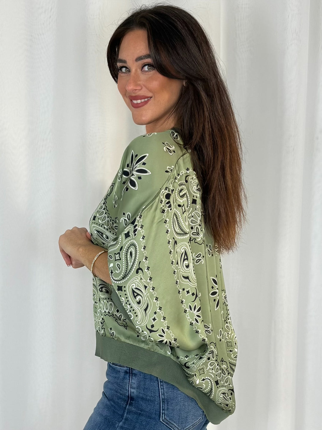 Paisley Button Up Top (5 Colours)