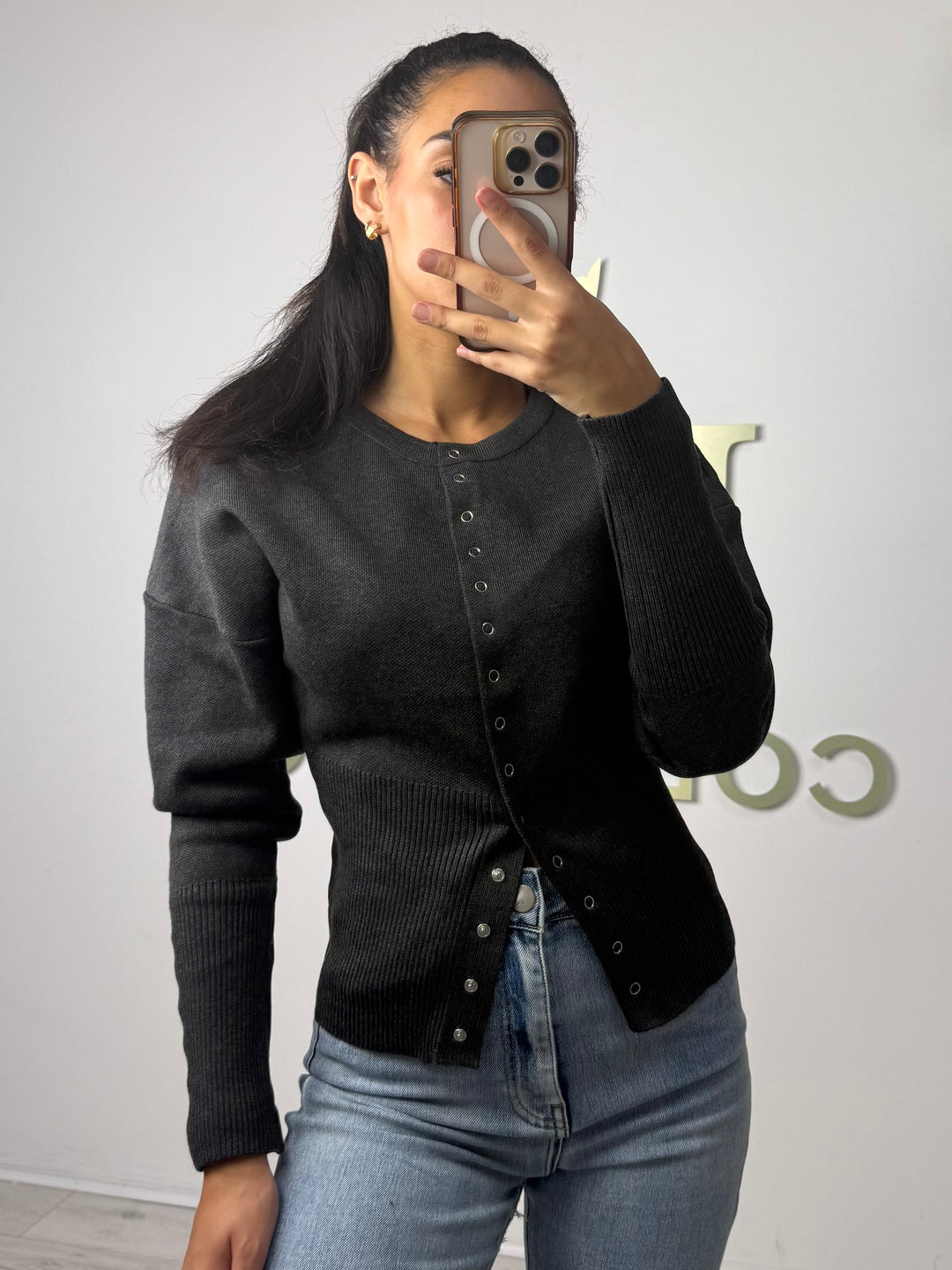 Soft Knit Button Up Ribbed Bottom Cardigan (4 Colours)