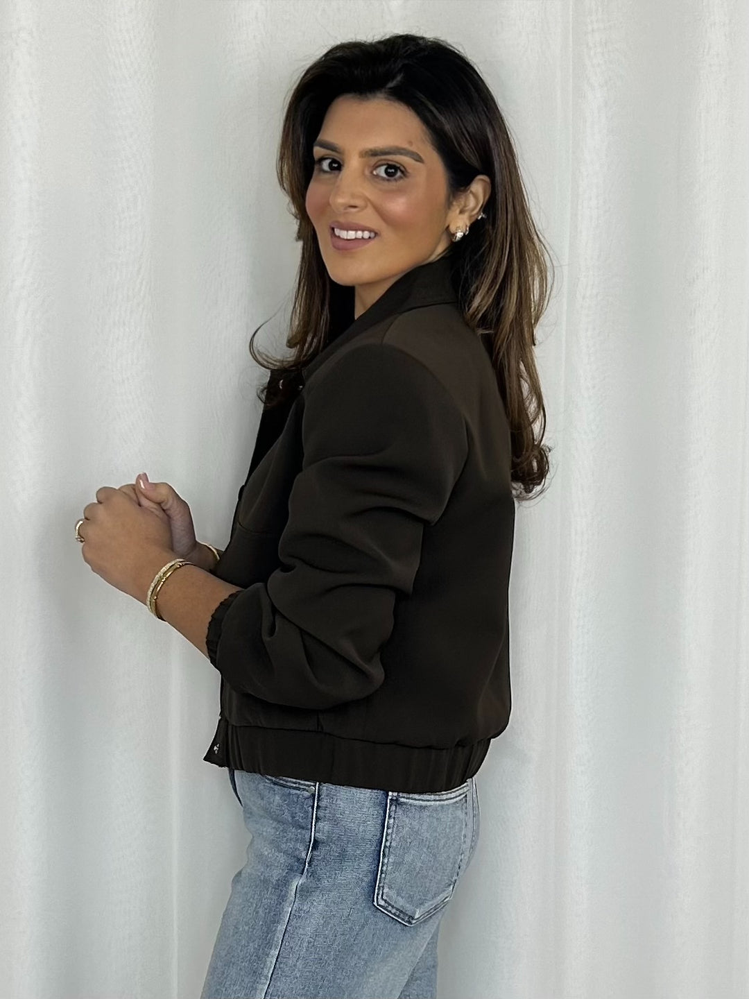 Collared Button Up Front Pocket Detail Jacket (5 Colours)