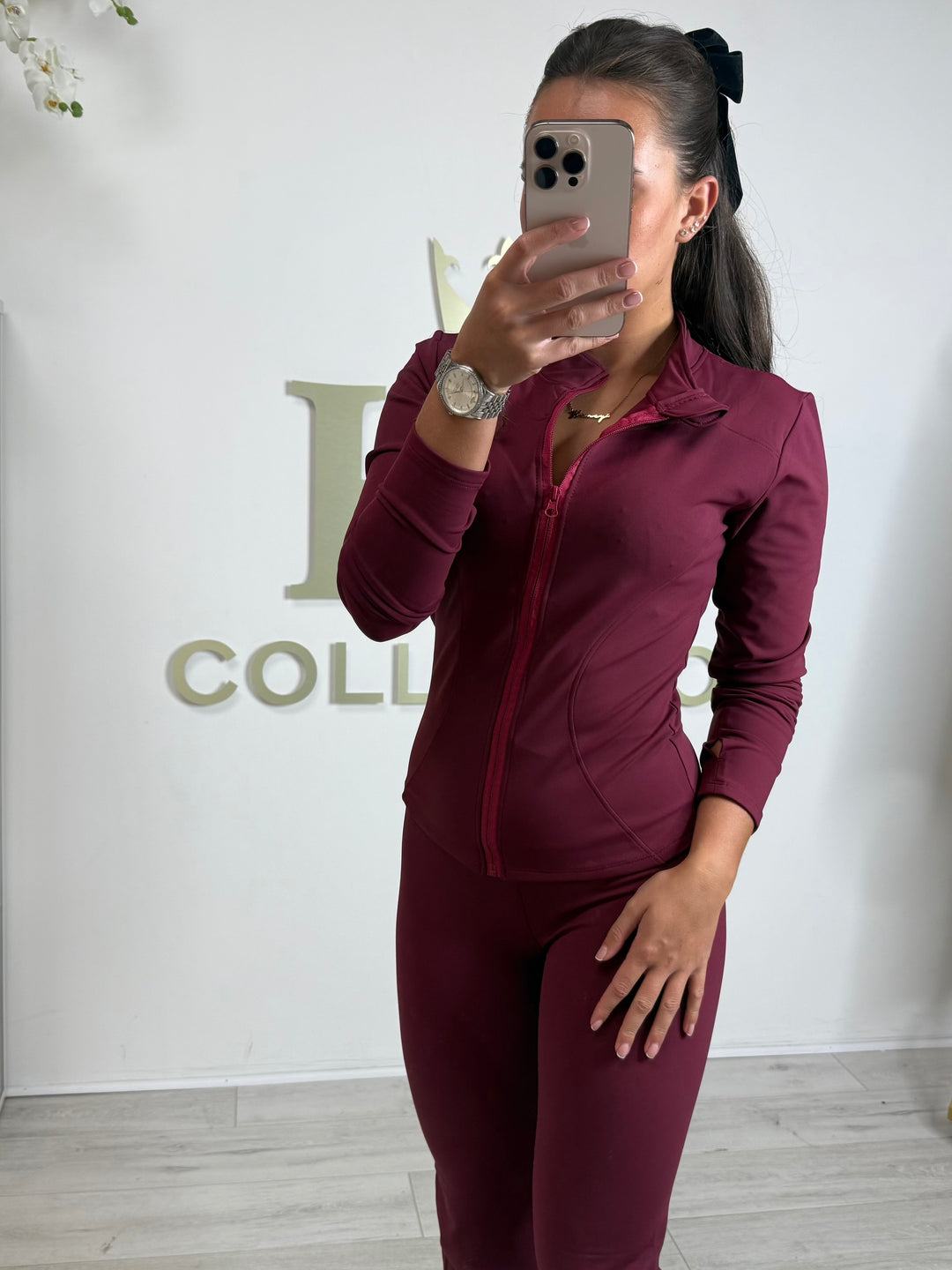 Sculpt Zip Up Top & Flared Trouser Set Co-ord (4 Colours)