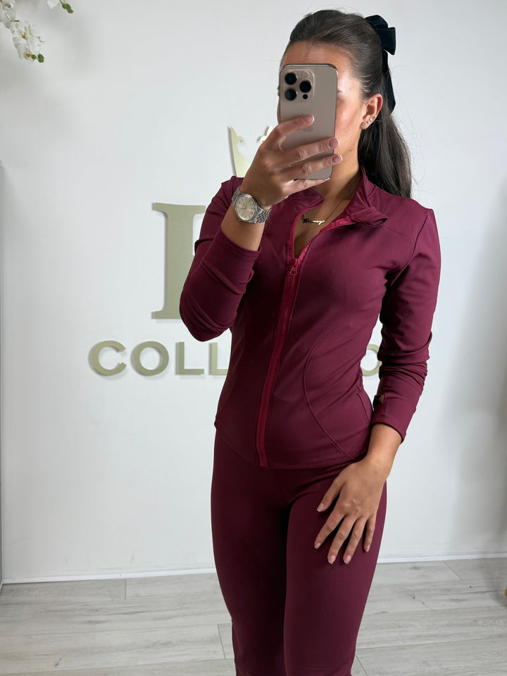 Sculpt Zip Up Top & Flared Trouser Set Co-ord (4 Colours)
