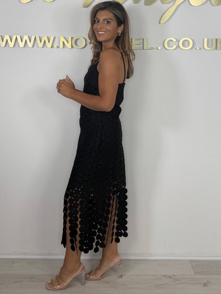Spaghetti Strap Circle Detail Dress (3 Colours)