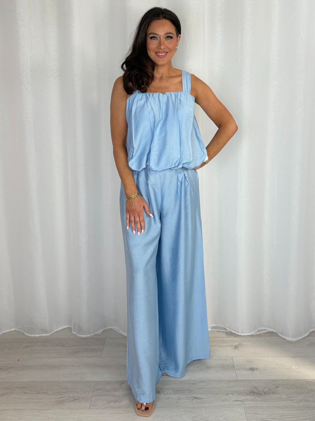 Balloon Style Top And Pleated Trouser Co-Ord (8 Colours)
