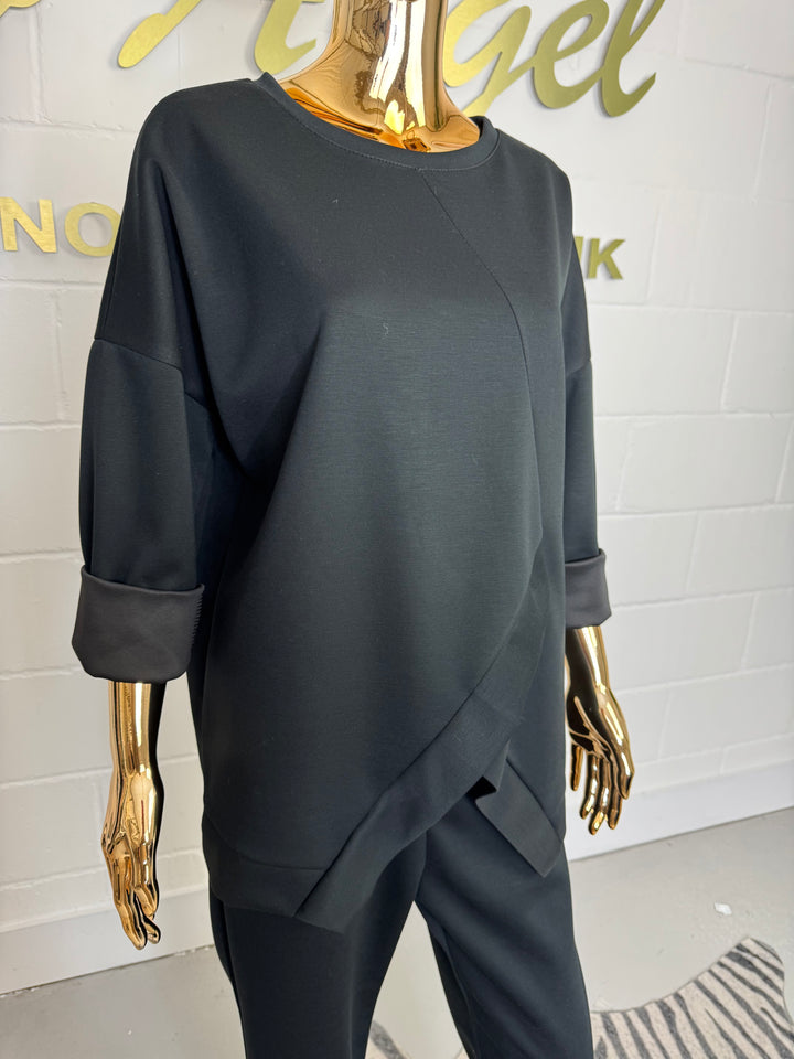Cross Front Detail Cuffed Tracksuit ( 7 Colour)