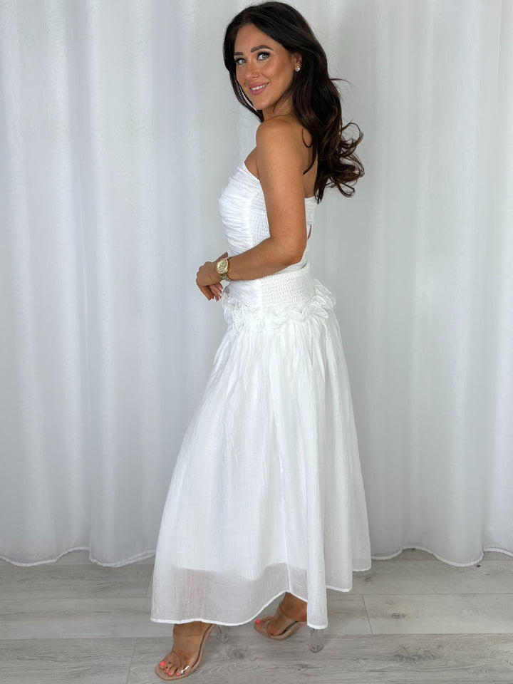 Ruched Top Detail Floaty Maxi Dress (2 Colours)