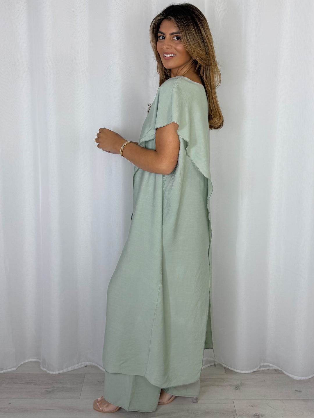 Crossover Draped Trouser Co-Ord (2 Colours)