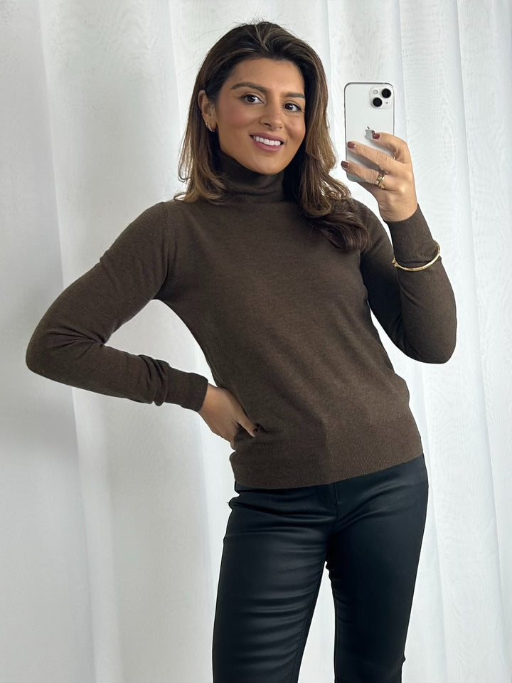 Soft Knit Turtle Neck Long Sleeve Top (4 Colours)