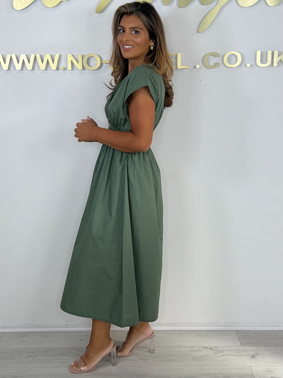 Double Star Cap Sleeve Midi Dress (5 Colours)