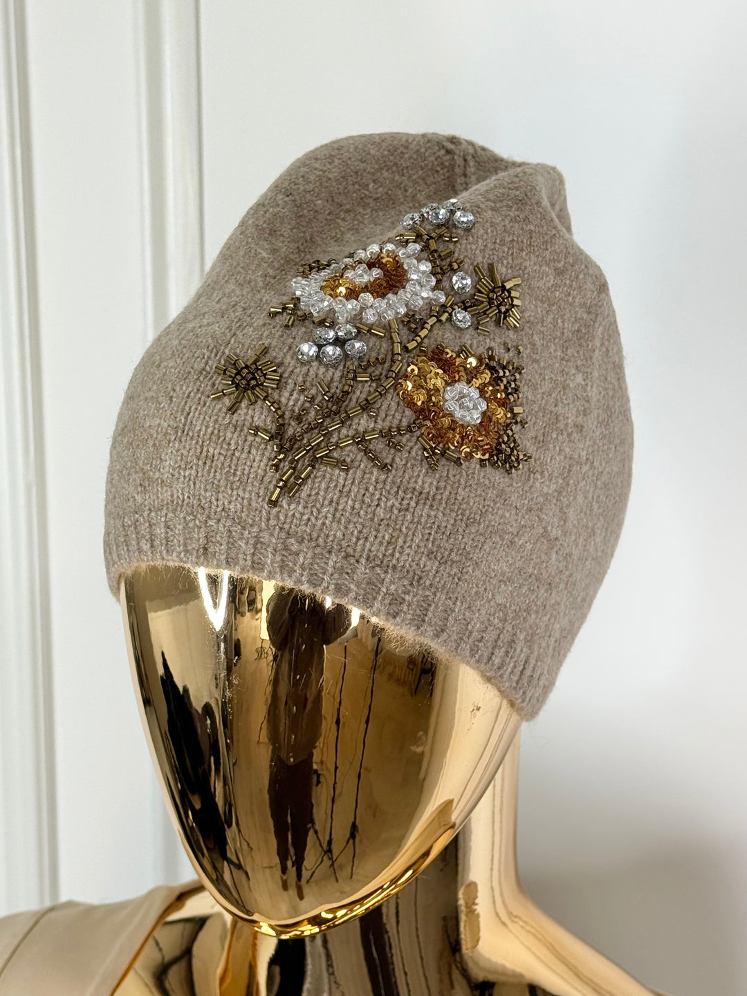 Embellished Beenie Hat (4 Colours)