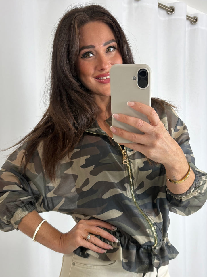 Camouflage Bomber Jacket