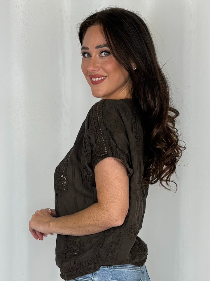 Crochet Round Neck Top (5 Colours)