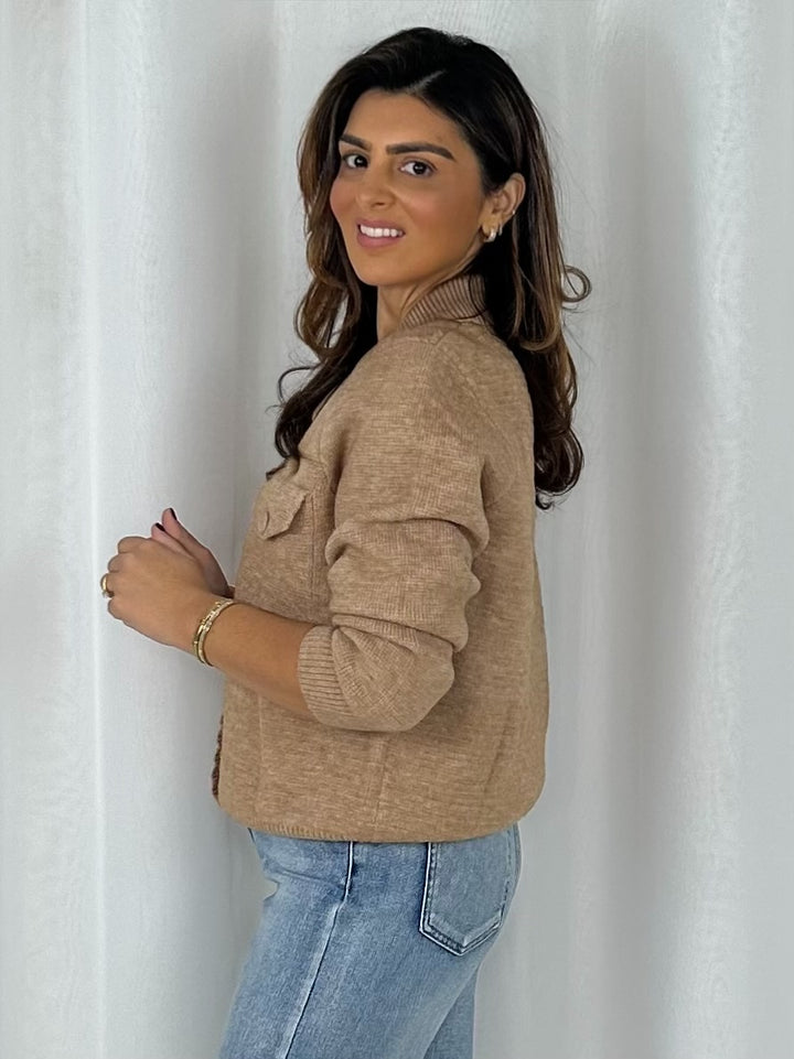 Collared Scalloped Edge Pocket Cardigan (3 Colours)