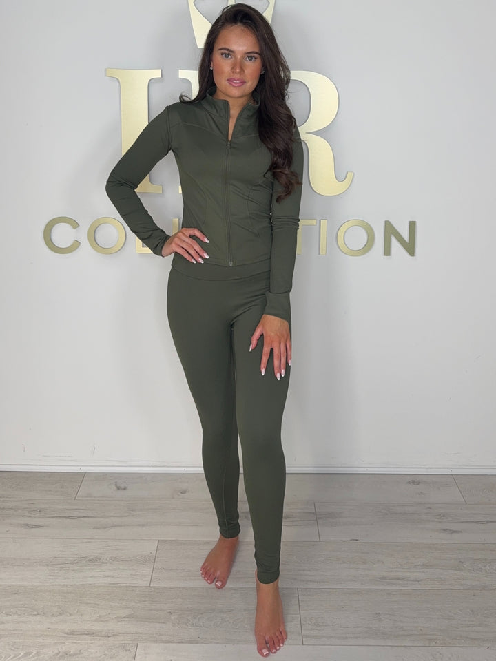 Sculpt Zip Up Top & Legging Co-ord  (2 Colours)