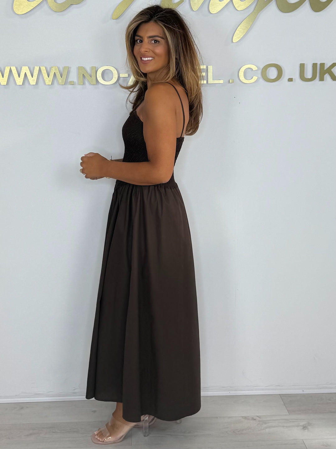 Elasticated Top Puff Skirt Maxi Dress (5 Colours)