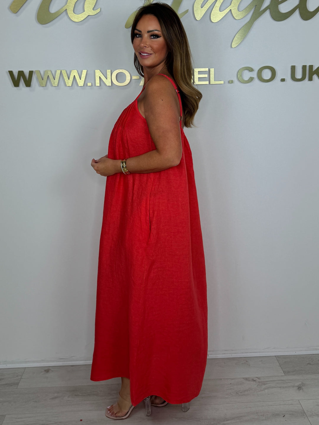 Linen Adjustable Strap Maxi Dress (2 Colours)