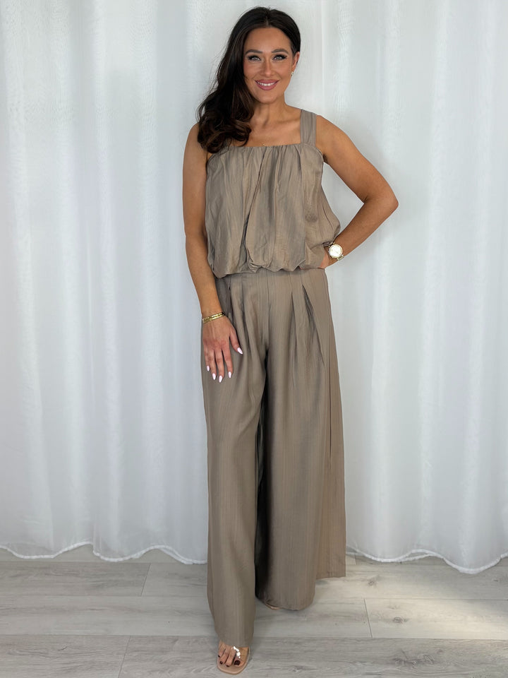 Balloon Style Top And Pleated Trouser Co-Ord (8 Colours)
