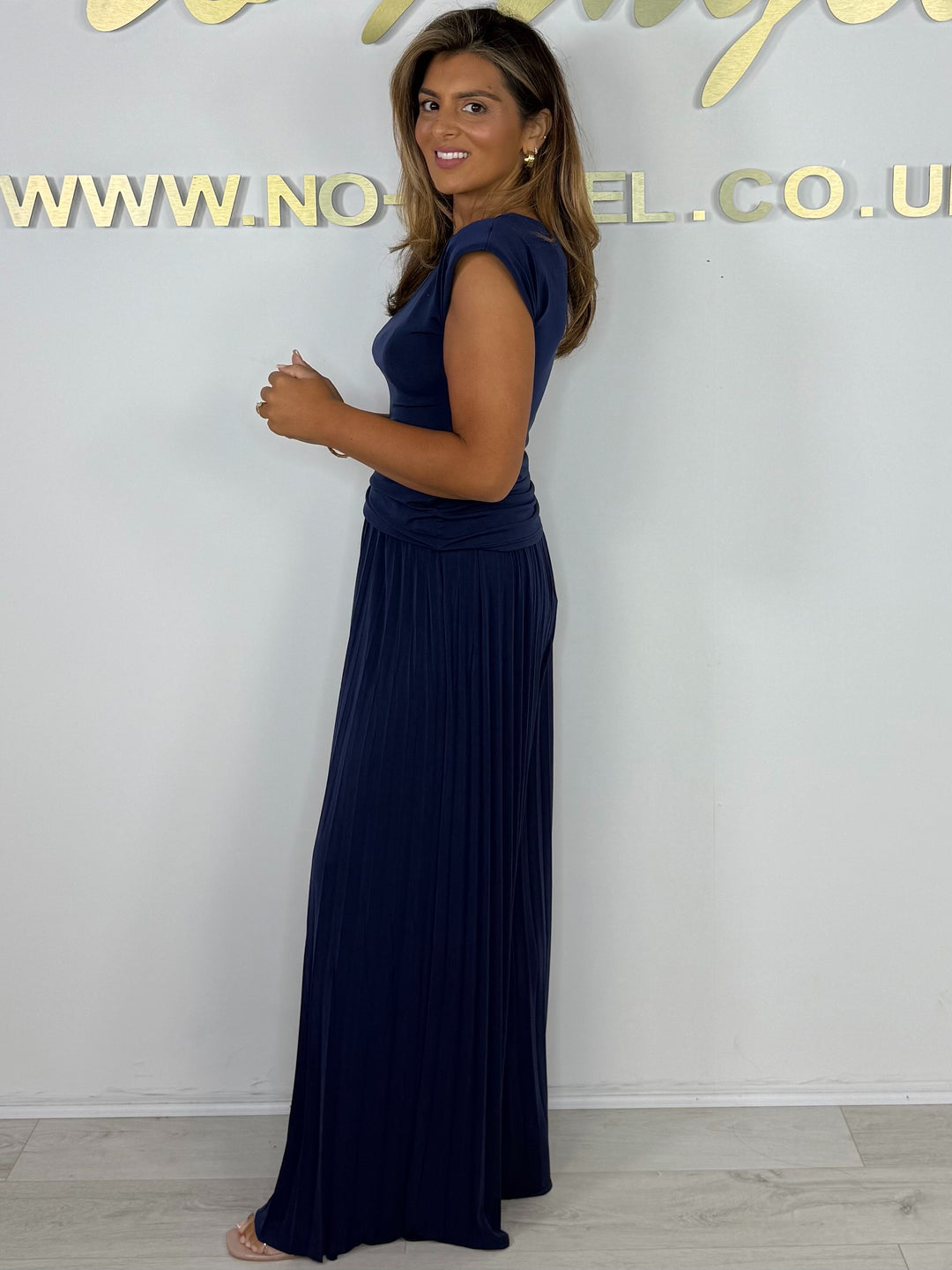 Shoulder Pad Top Pleated Trouser Co-ord (4 Colours)