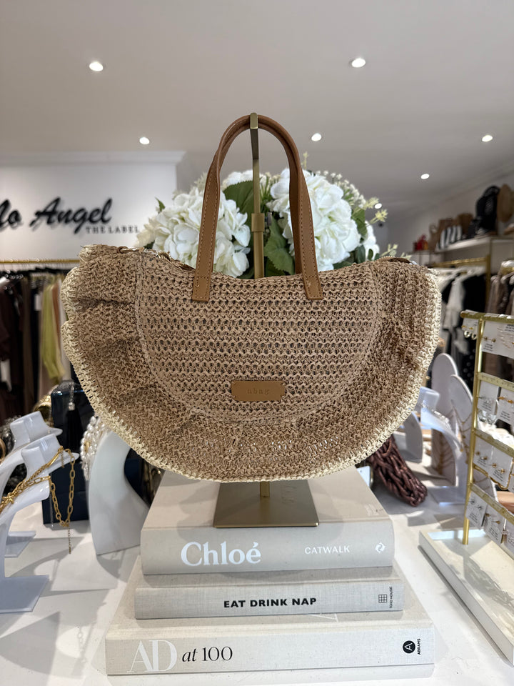Half Moon Straw Bag (2 Colours)
