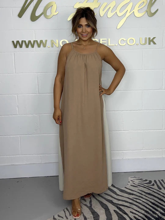 Illusion Spaghetti Strap Maxi Dress (4 Colours)