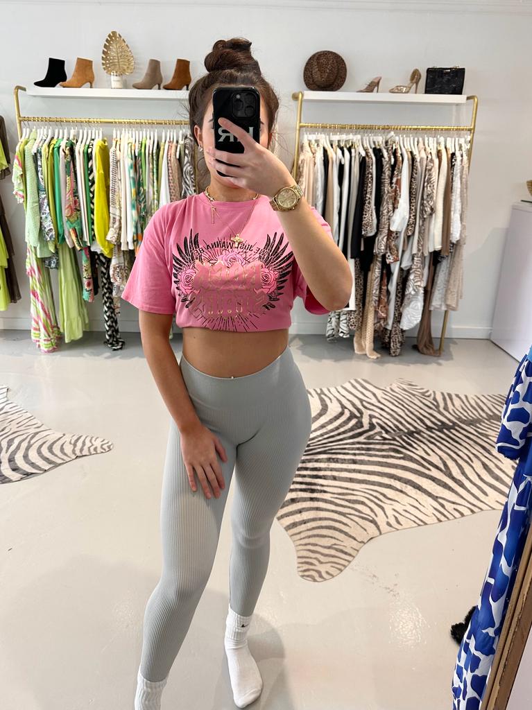Sage Green Ribbed Gym Leggings 4367