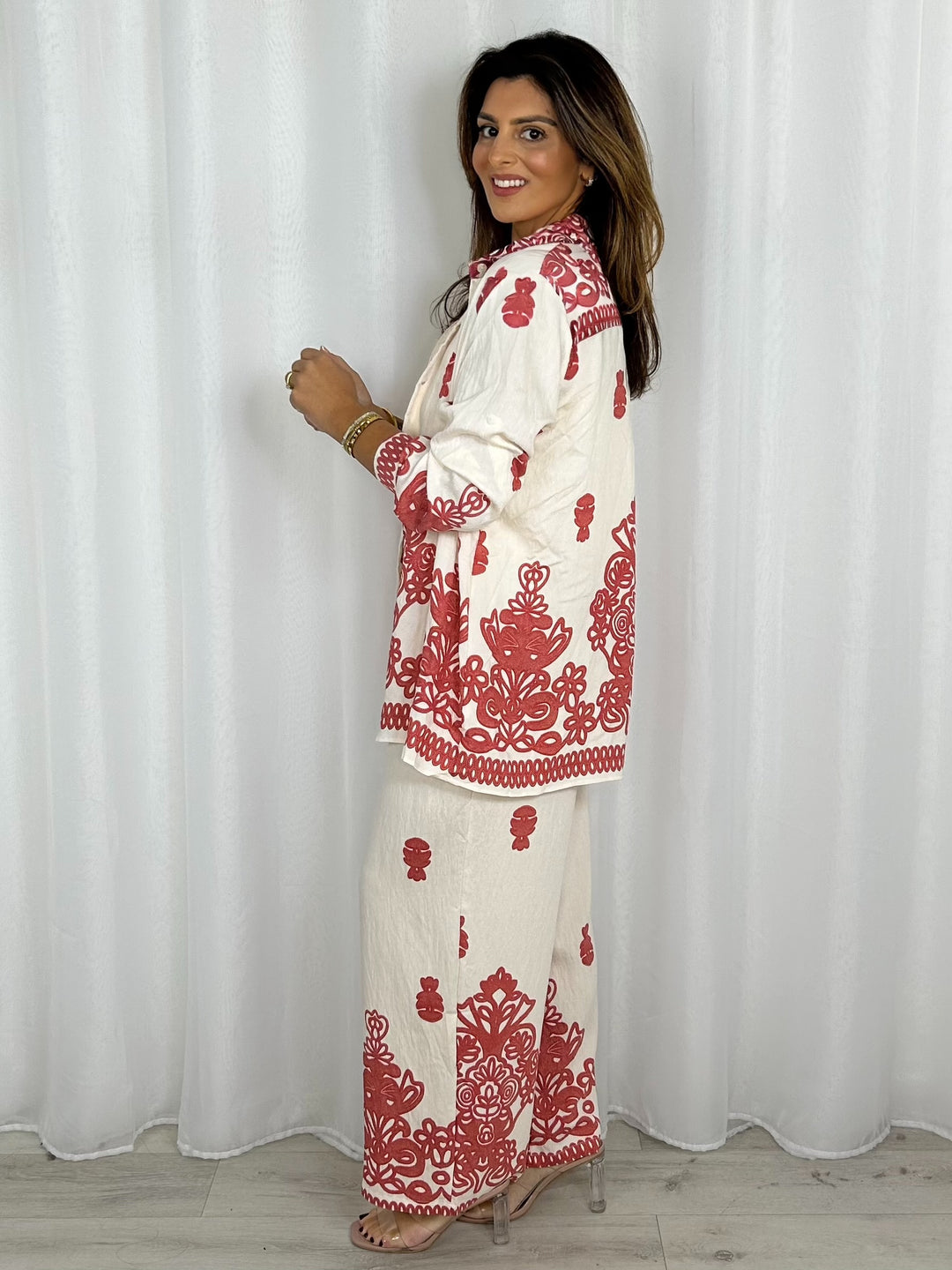 Multi Patterned Shirt & Trouser Co-Ord (4 Colours)