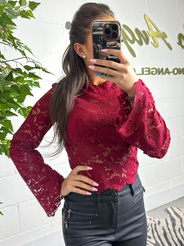 Lace Round Neck Top (2 Colours)