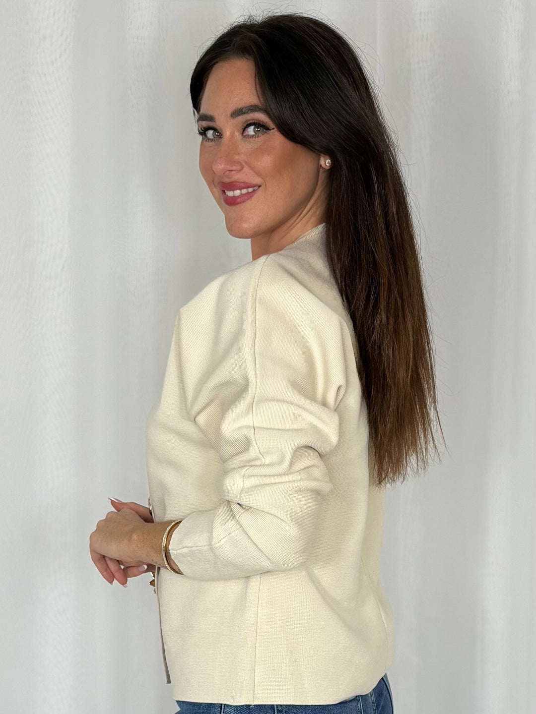 Gold Button Cardigan (4 Colours)