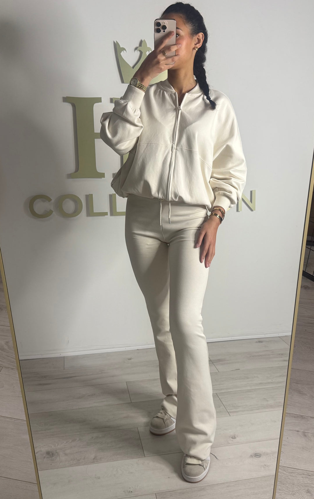 Bomber Jacket Flared Leg Tracksuit (3 Colours)