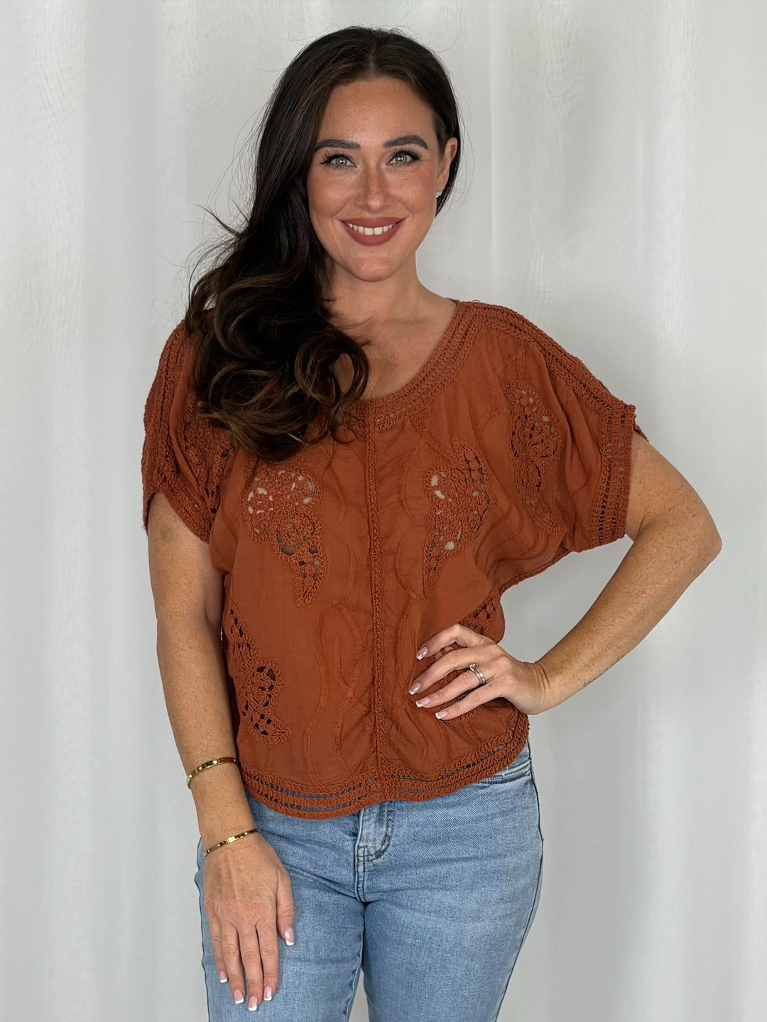 Crochet Round Neck Top (5 Colours)