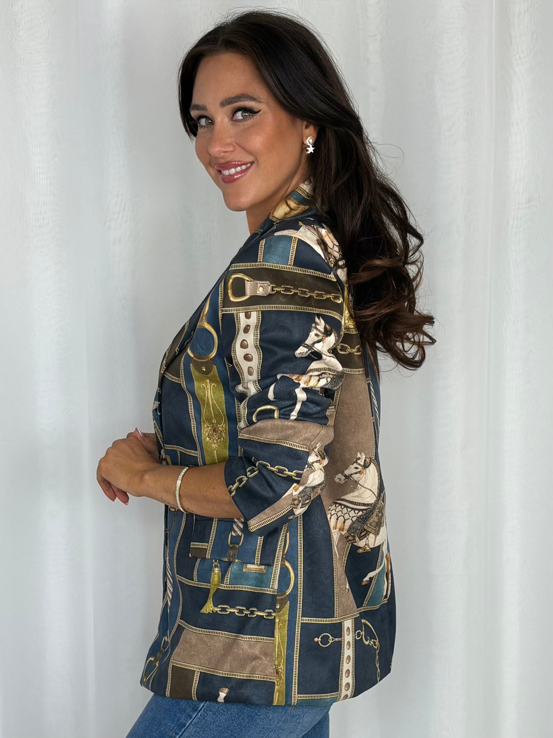 Oversized Horse Print Blazer (3 Colours)