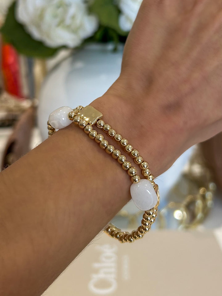 Double Beaded Crystal Bracelet