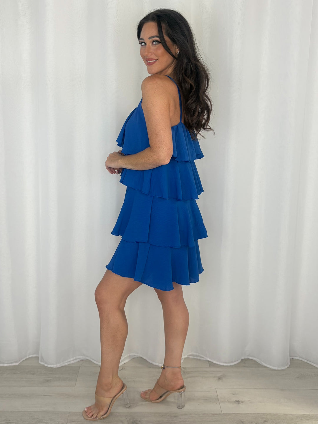Layered Frill Strappy Midi Dress (9 Colours)