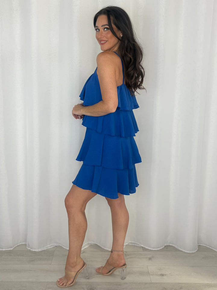 Layered Frill Strappy Midi Dress (9 Colours)