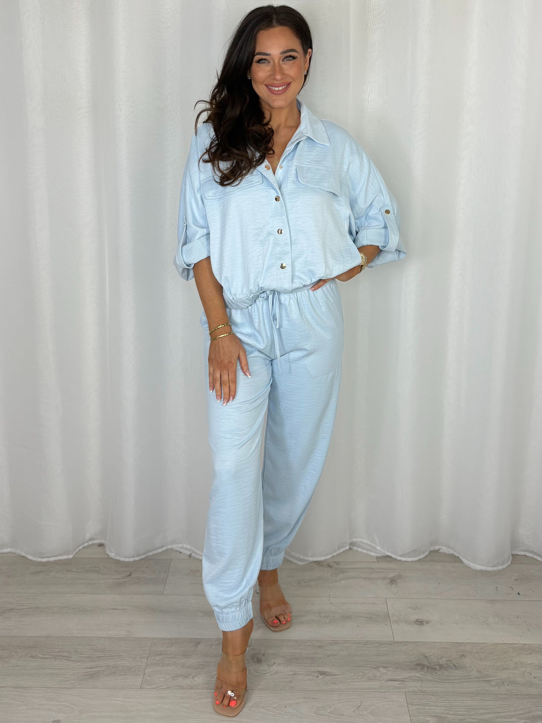 Button Up Jacket And Trouser Co-Ord (4 Colours)