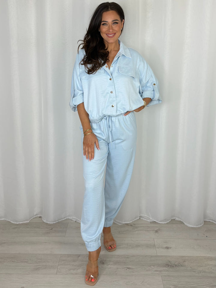 Button Up Jacket And Trouser Co-Ord (4 Colours)