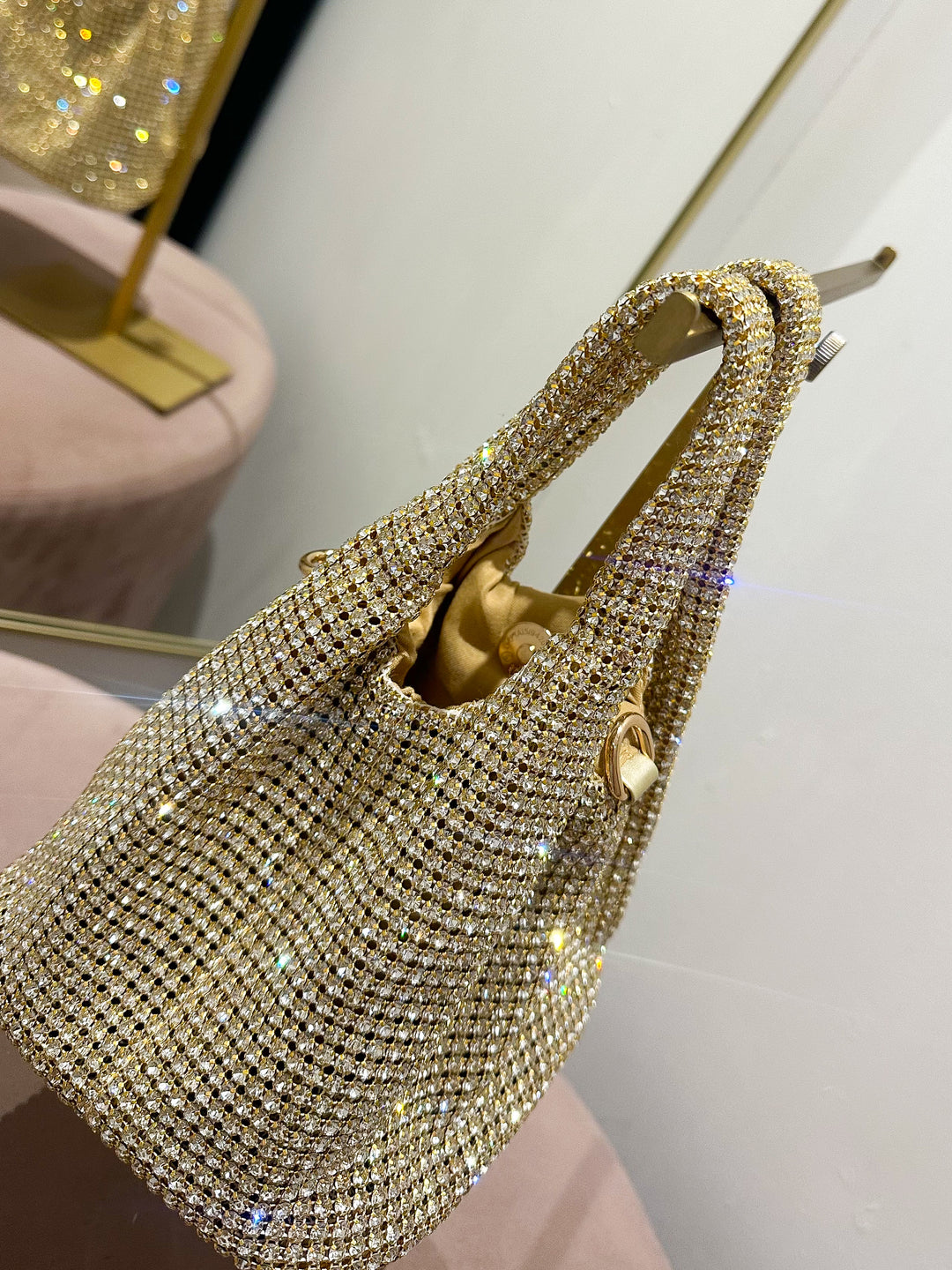 Mini Slouchy Diamante Bag (2 Colours)