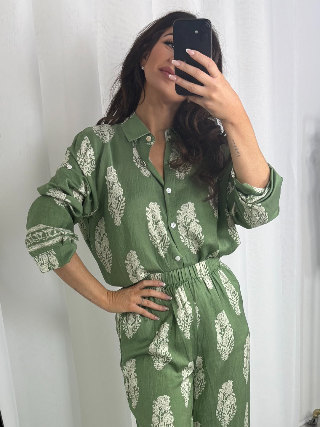 Relaxed Fit Print Shirt & Trouser Co-Ord (5 Colours)