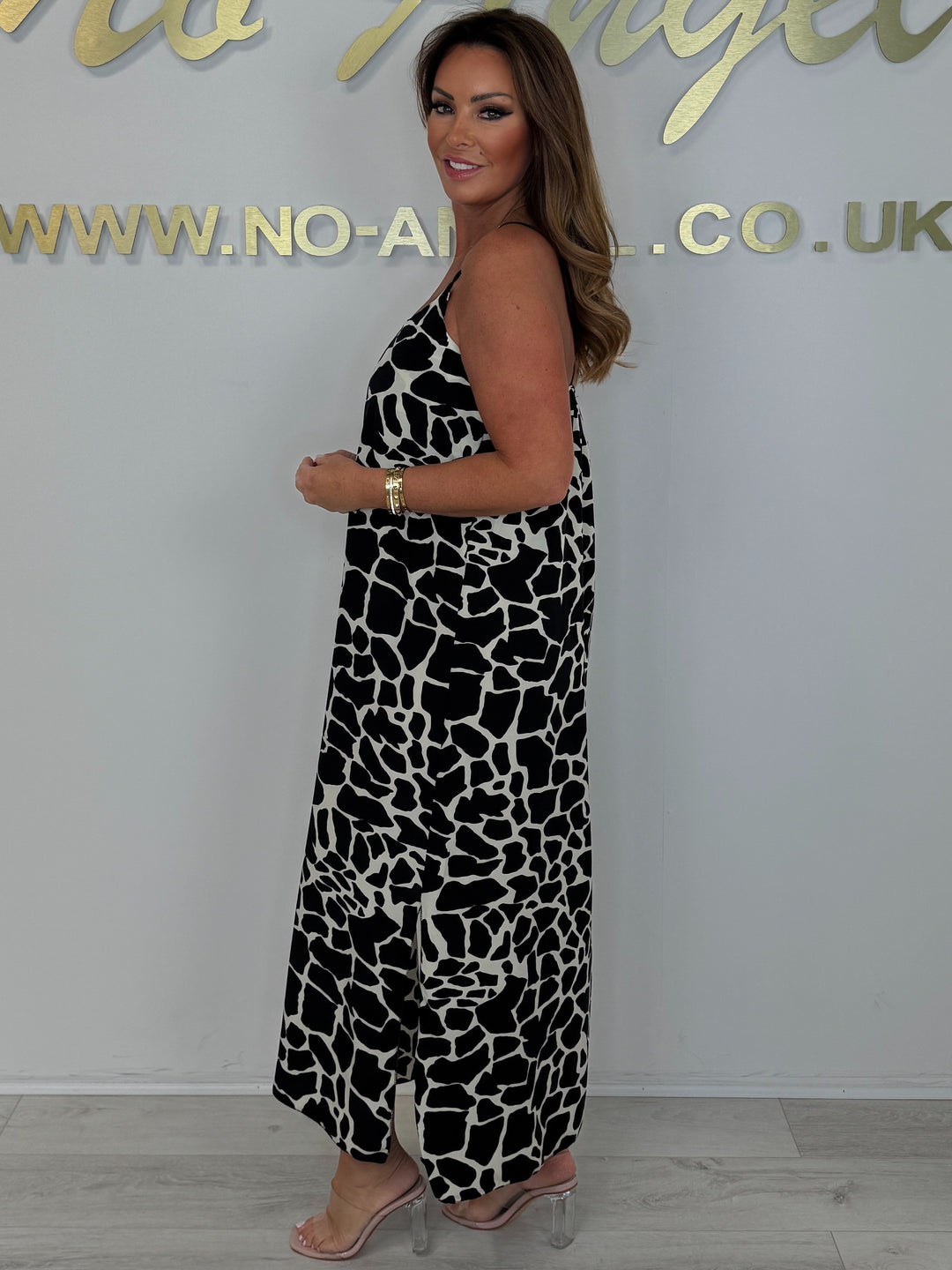 Animal Print Spaghetti Strap Maxi Dress (4 Colours)
