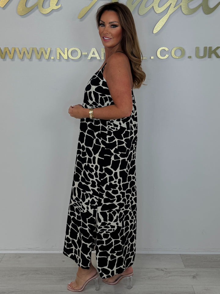 Animal Print Spaghetti Strap Maxi Dress (4 Colours)