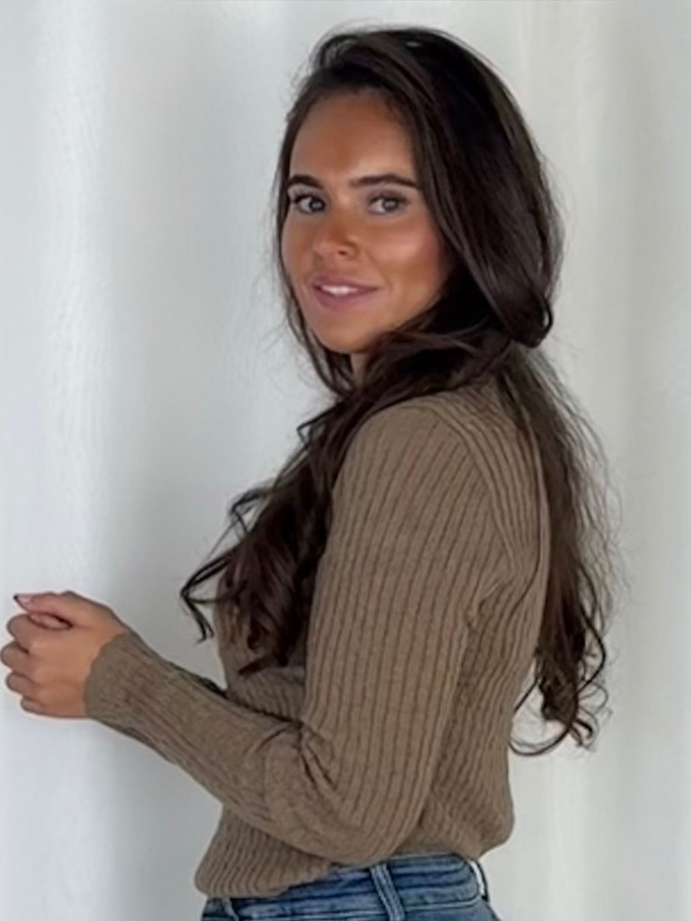Ribbed Knit Button Detail Long Sleeve Top (6 Colours)