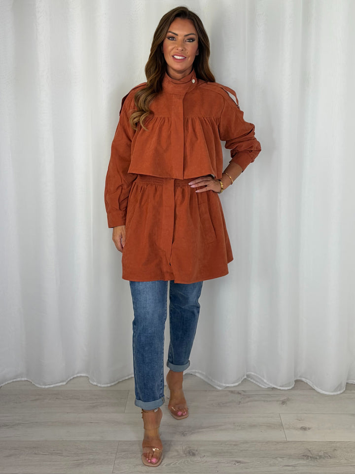Layered High Neck Jacket