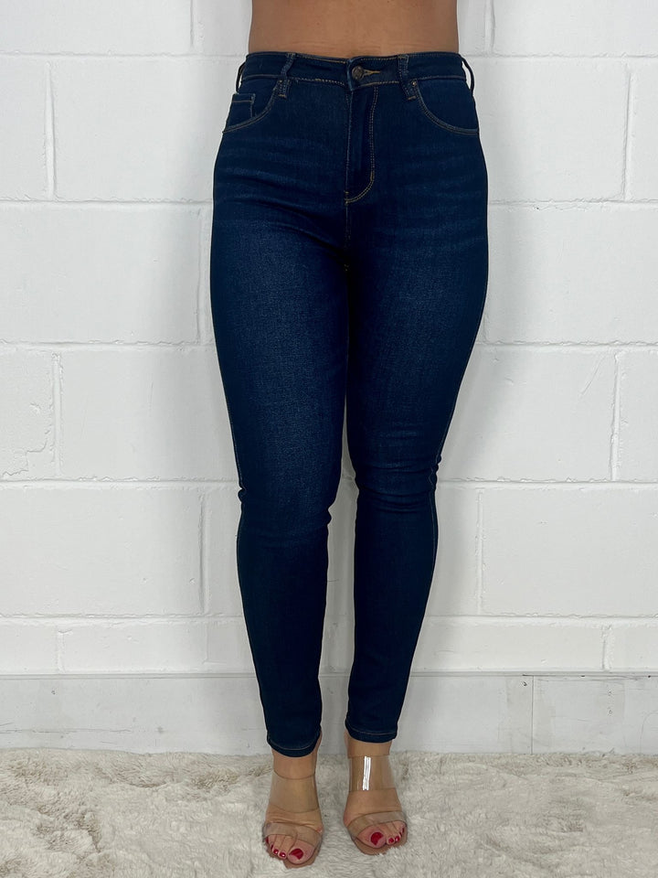 Dark Denim High Waisted Skinny Jeans