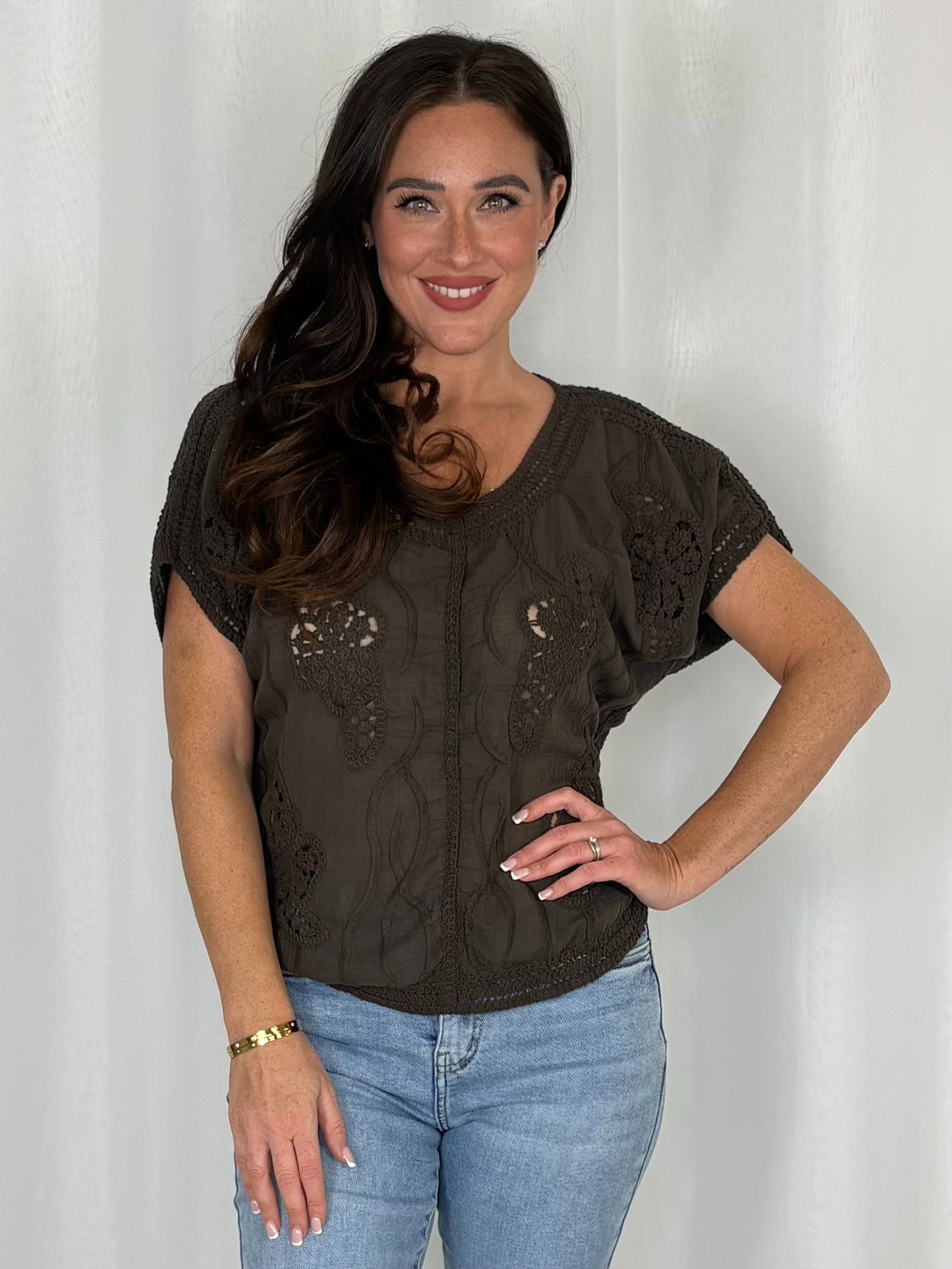 Crochet Round Neck Top (5 Colours)