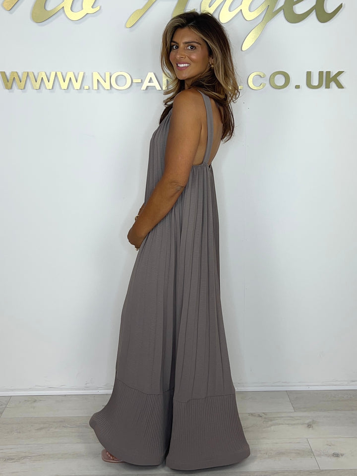 Spaghetti Strap Pleated Maxi Dress (5 Colours)