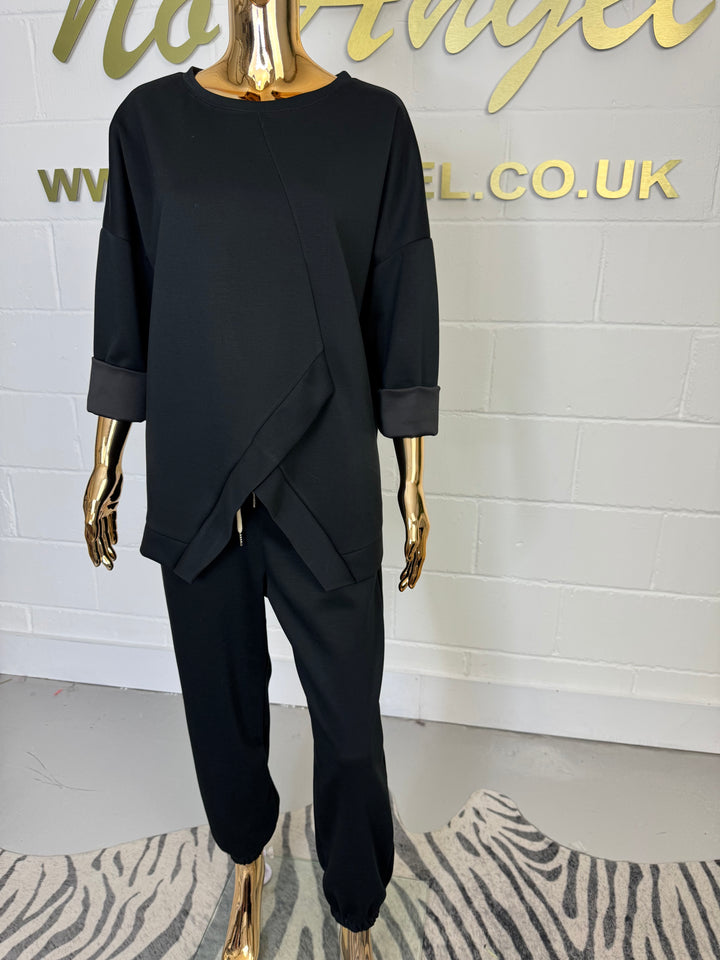 Cross Front Detail Cuffed Tracksuit ( 7 Colour)