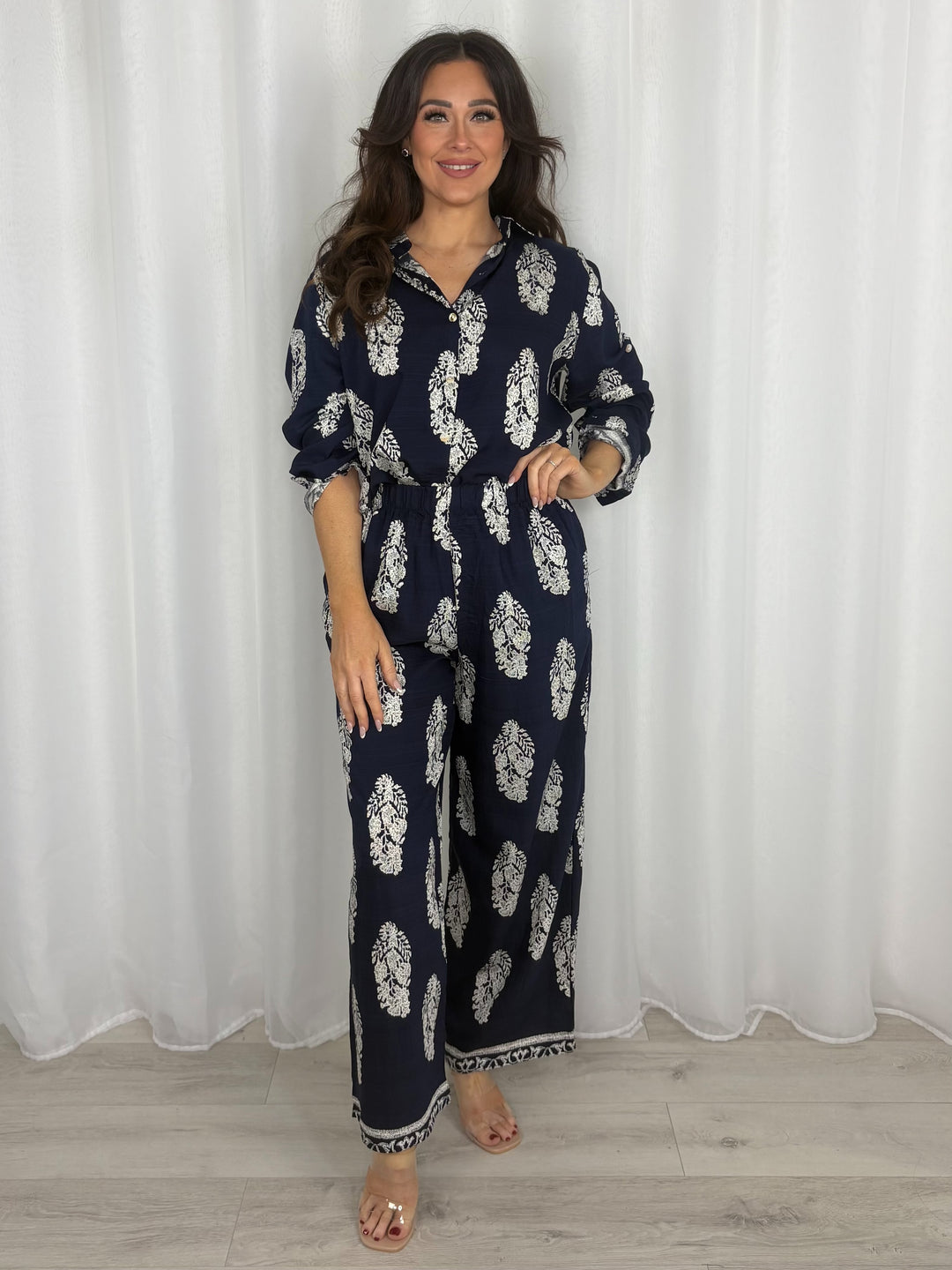 Relaxed Fit Print Shirt & Trouser Co-Ord (5 Colours)