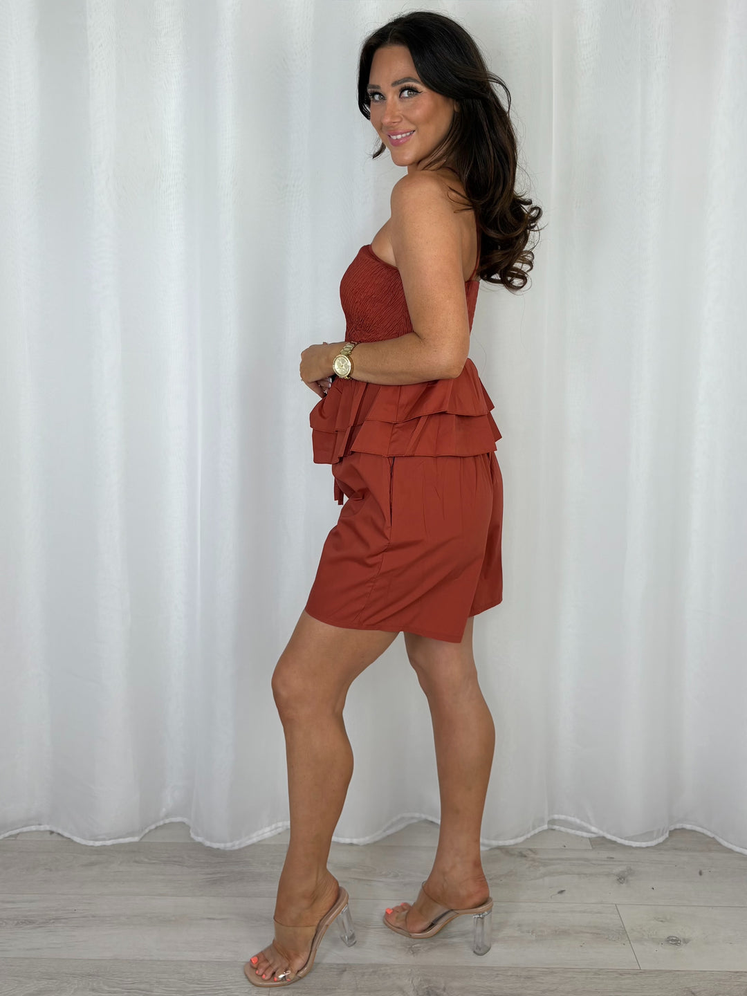 Cinched Halter Neck Shorts Co-Ord (7 Colours)