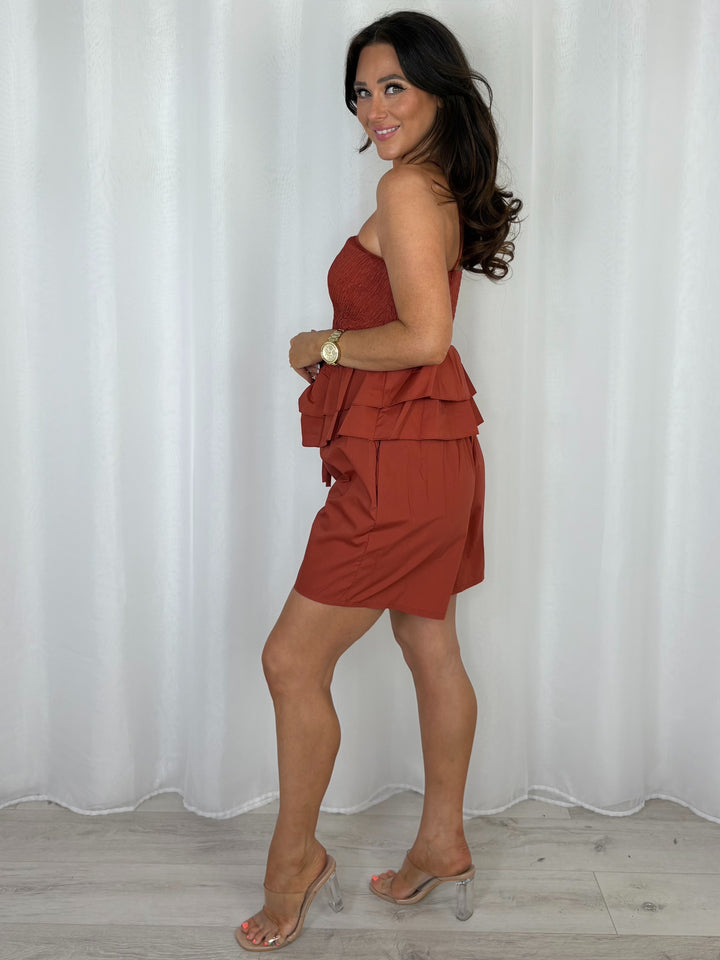 Cinched Halter Neck Shorts Co-Ord (7 Colours)