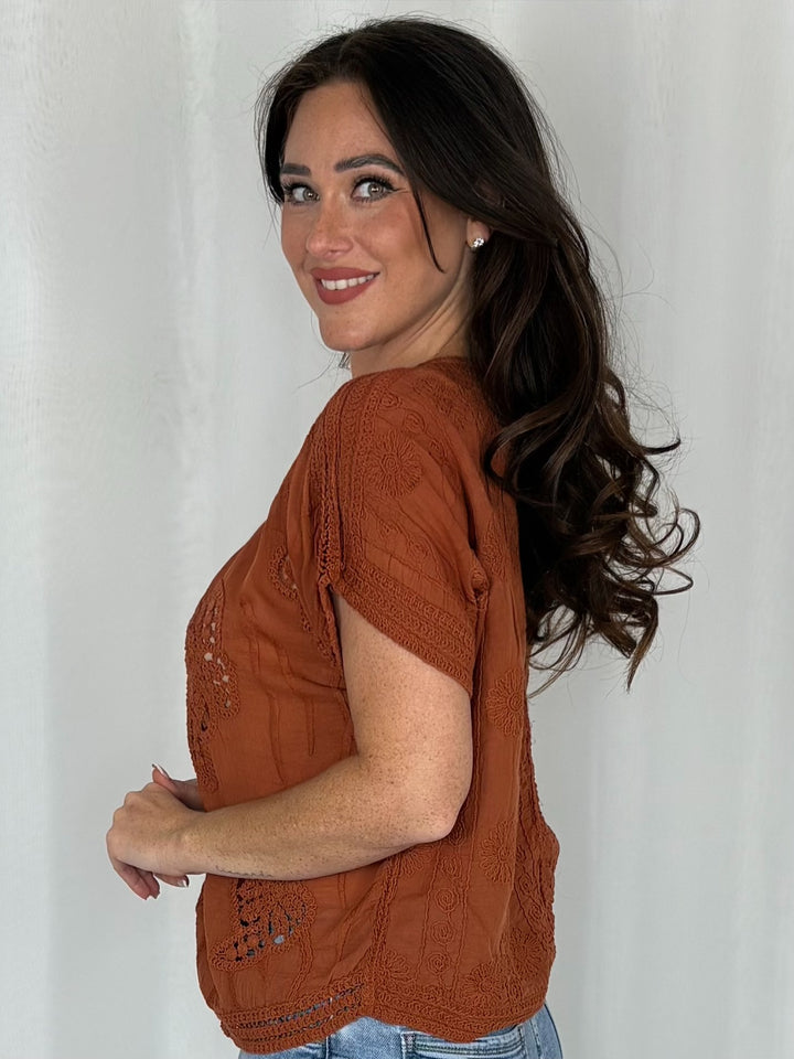 Crochet Round Neck Top (5 Colours)