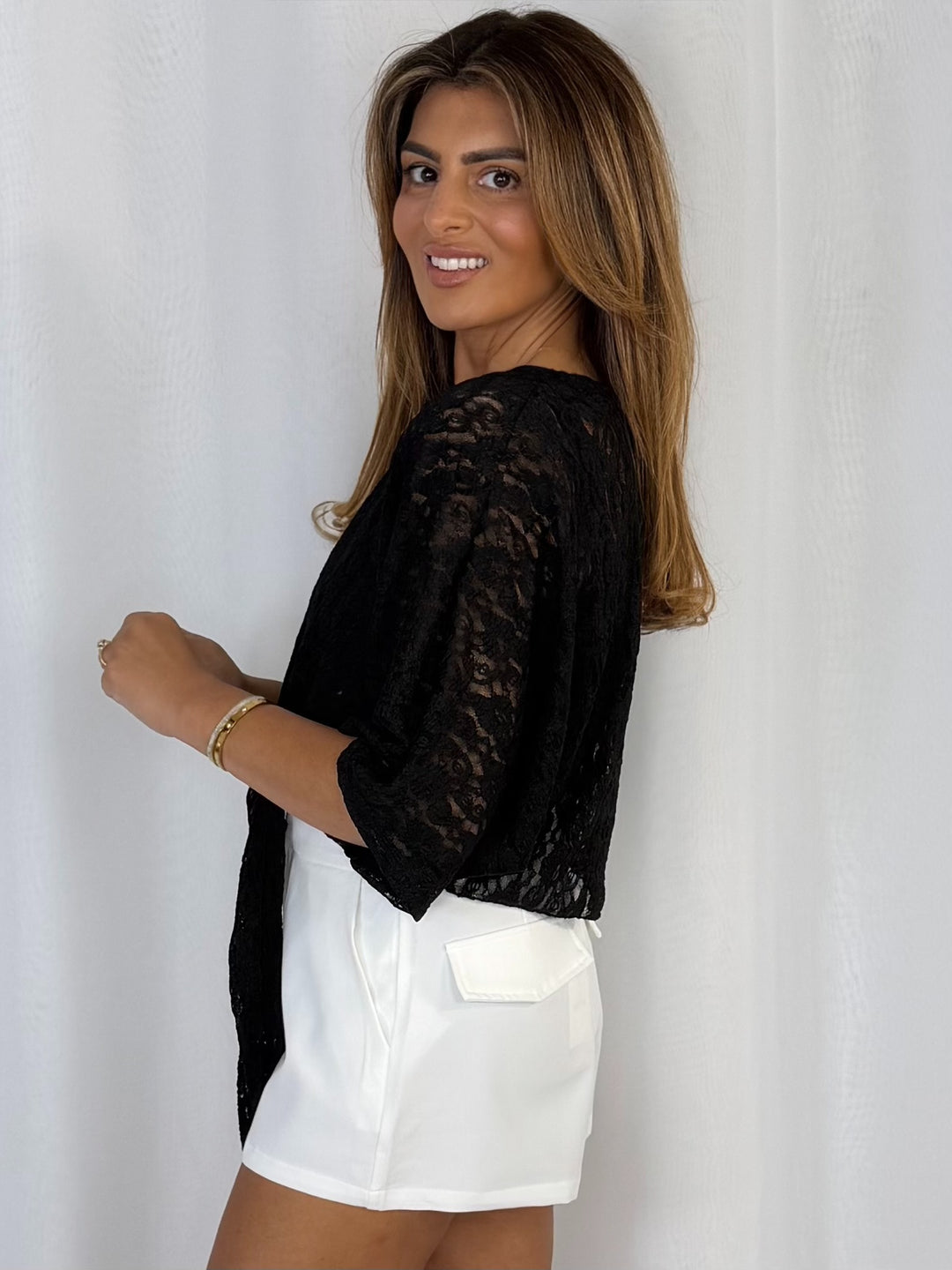 Bolero Lace Tie Front (4 Colours)
